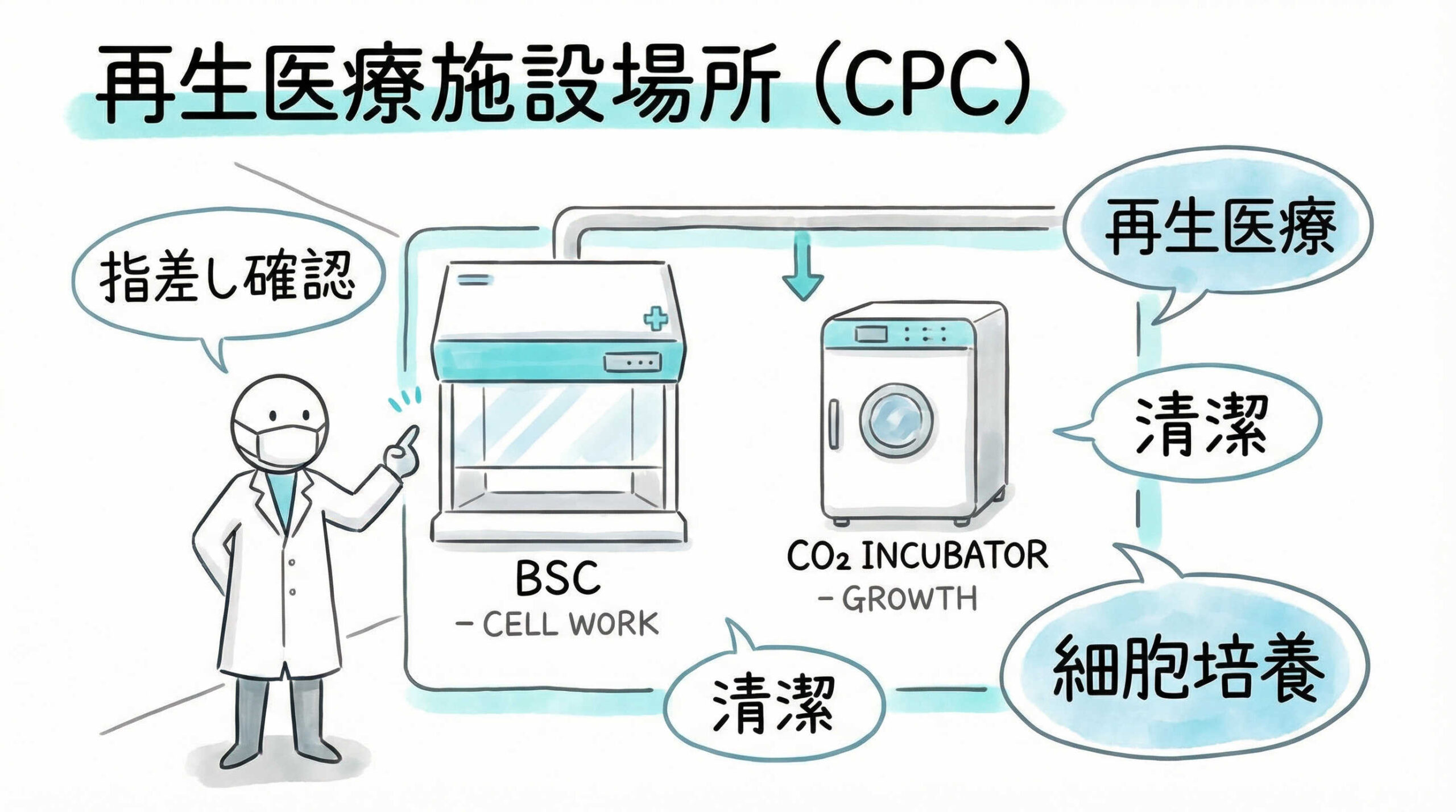 再生医療施設（CPC）でバリデーション対象となる主要設備・機器